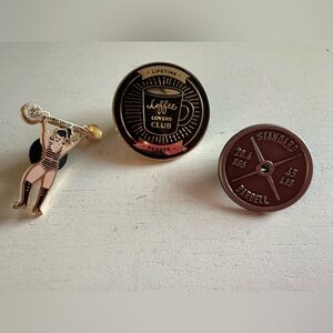 Weightlifting & Coffee Pin Assortment